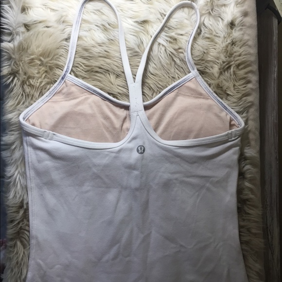 lululemon athletica Tops - Lululemon white power Y racerback tank 4